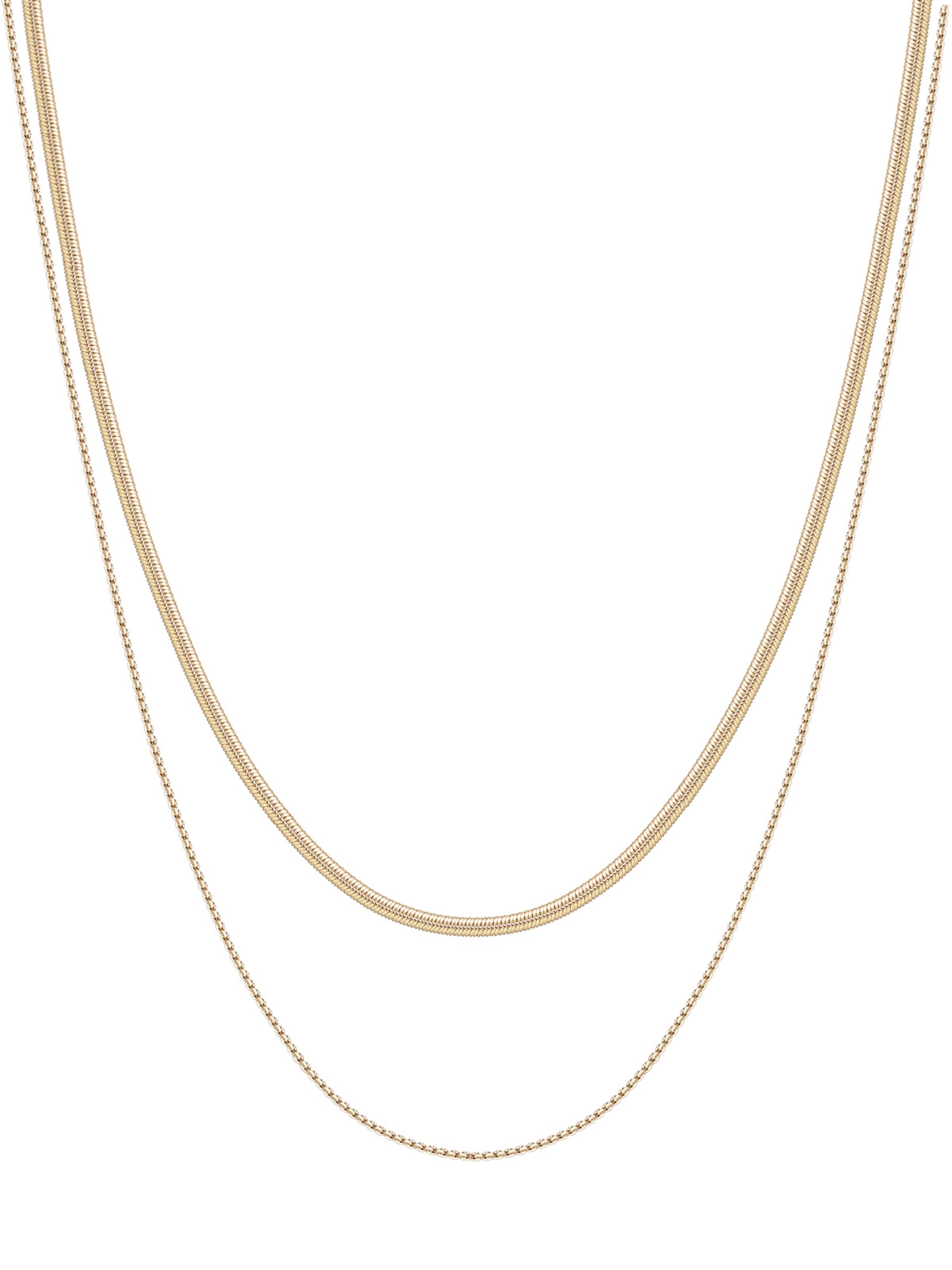 Collana 'Duo Shine' di Hey Happiness in oro: frontale