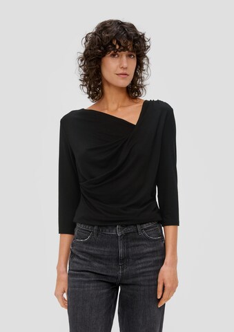 T-shirt s.Oliver en noir : devant