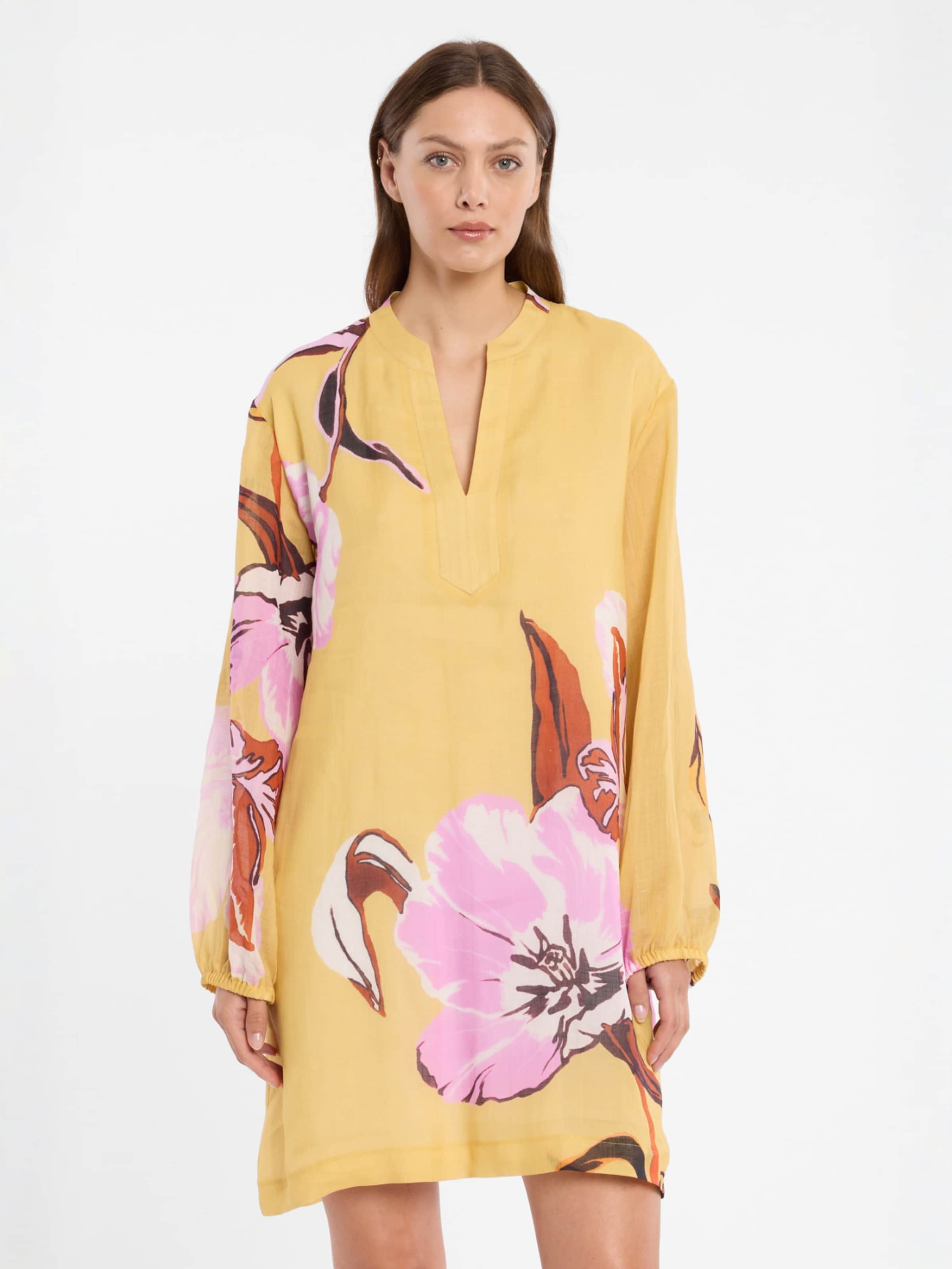 Robe Ana Alcazar en mélange de couleurs : devant