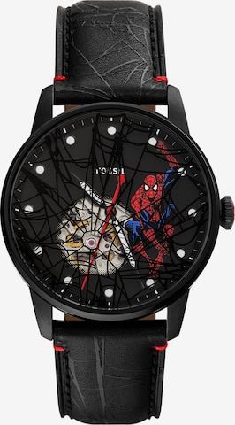 FOSSIL Analoginen kello 'SPIDER-MAN' värissä musta: etupuoli