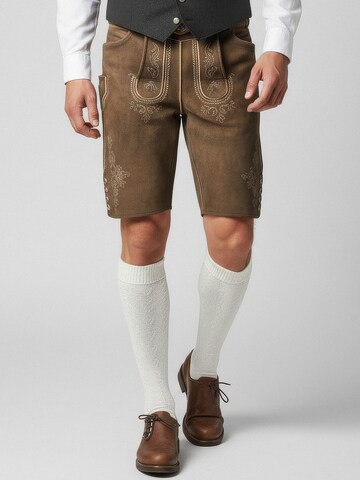 Country Maddox Regular Traditional Pants 'Ermann' in Brown: front