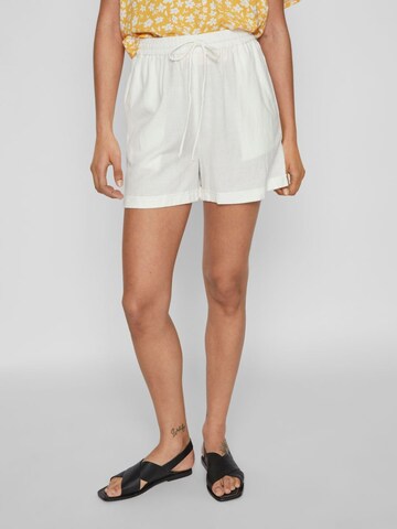 Regular Pantalon VILA en blanc : devant