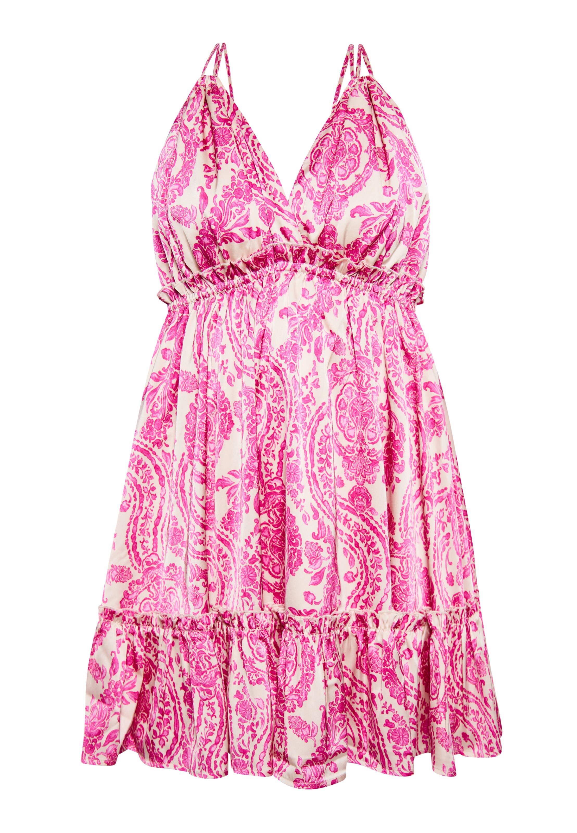 IZIA Poletna obleka | roza barva: sprednja stran