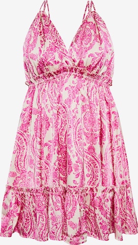 IZIALjetna haljina - roza boja: prednji dio