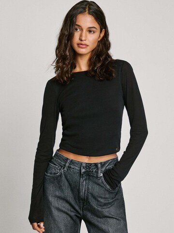 T-shirt Pepe Jeans en noir : devant