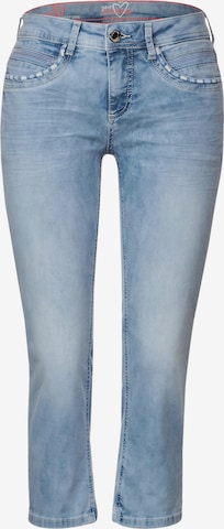 STREET ONE Skinny Jeans in Blauw: voorkant