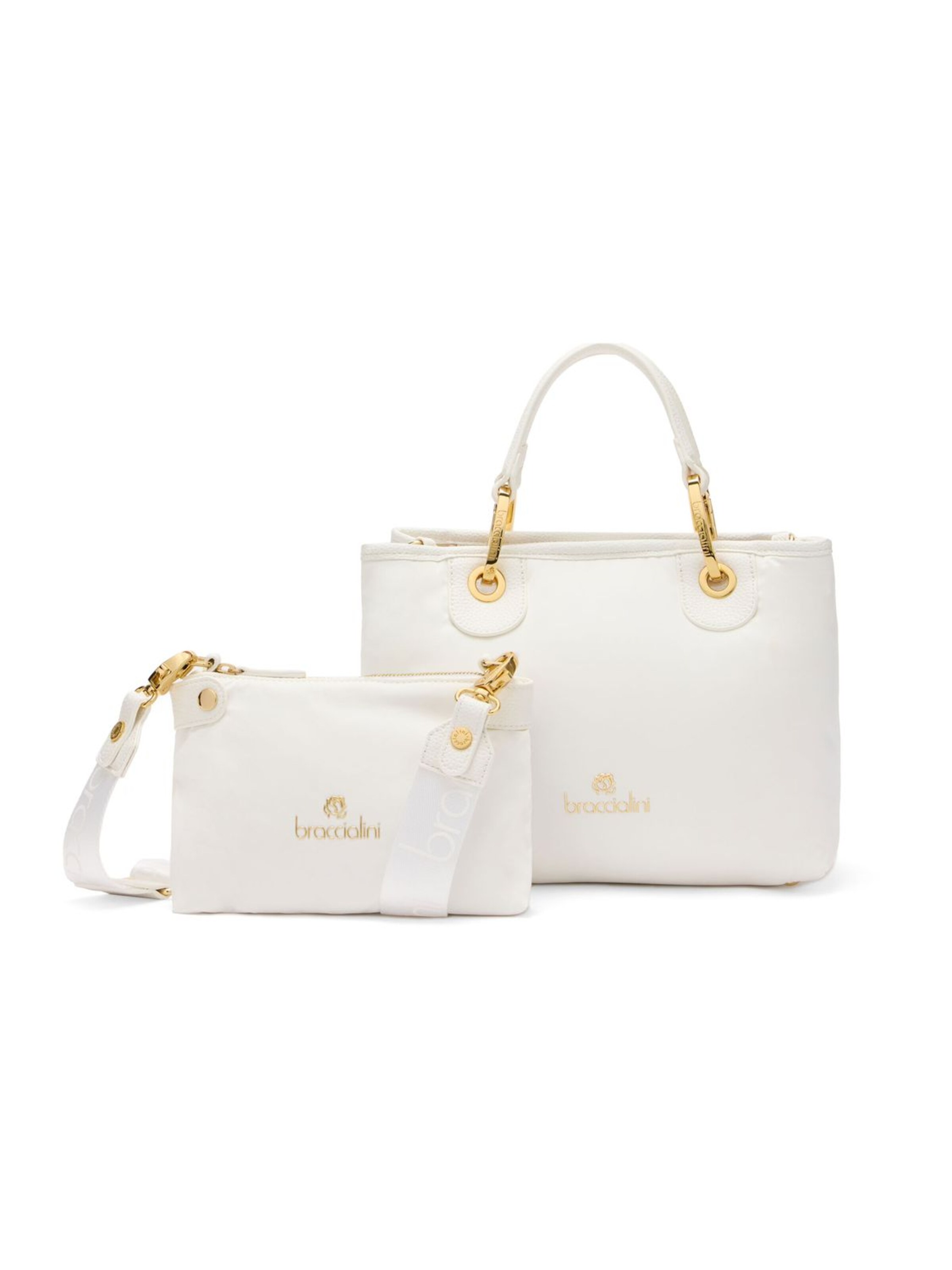 Braccialini Handtasche 'Beth Puffy'‌‌‌‌‌‌‌‌ in Weiß: Vorderseite