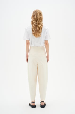 InWear Loose fit Pleat-front trousers 'Zella' in Beige