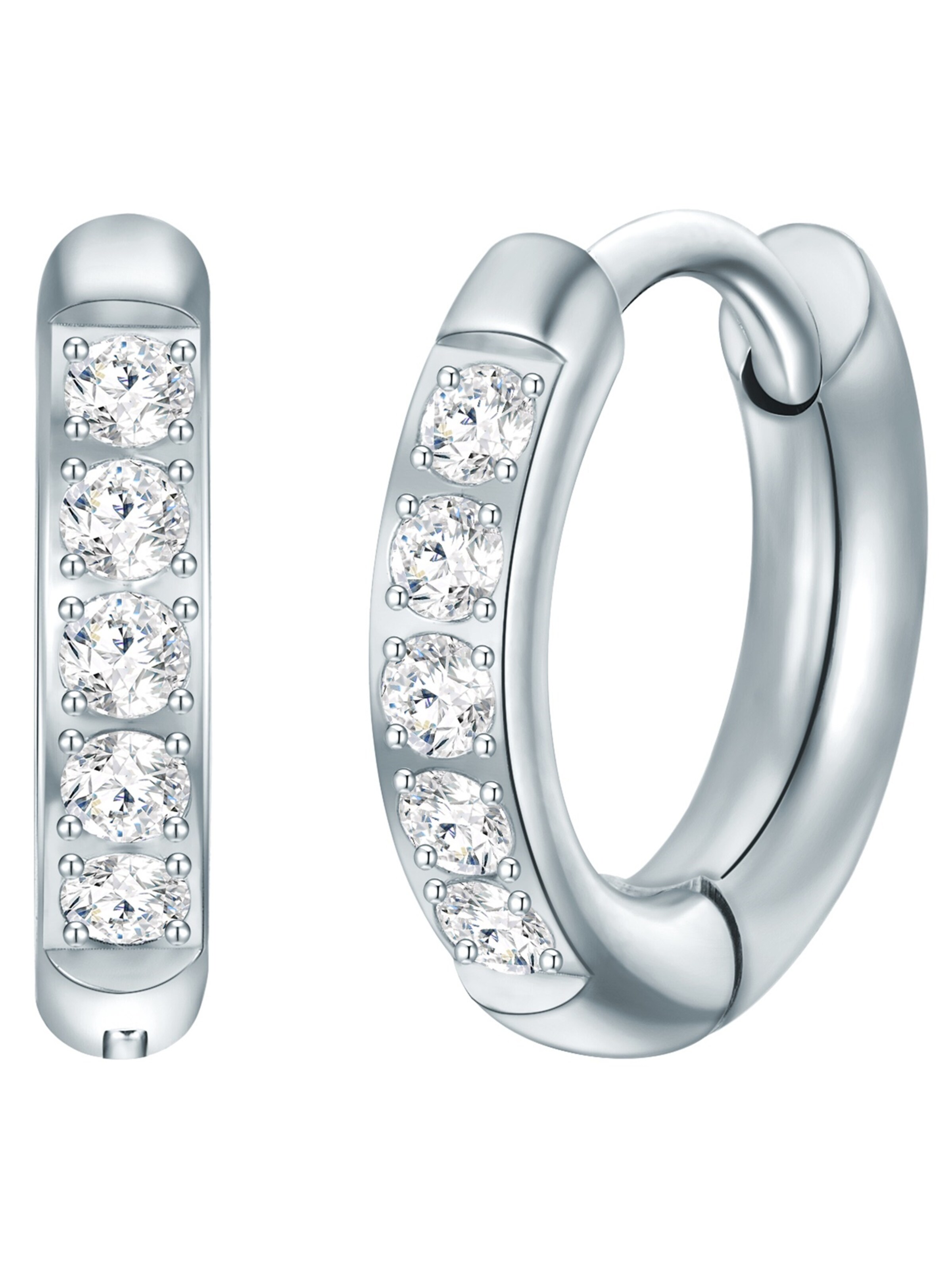 Orecchini di Eastside in argento: frontale