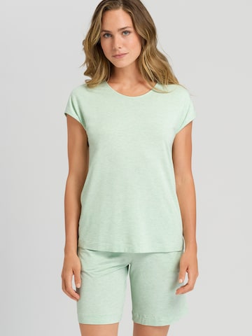 Hanro Shirt ' Natural Elegance ' in Groen: voorkant