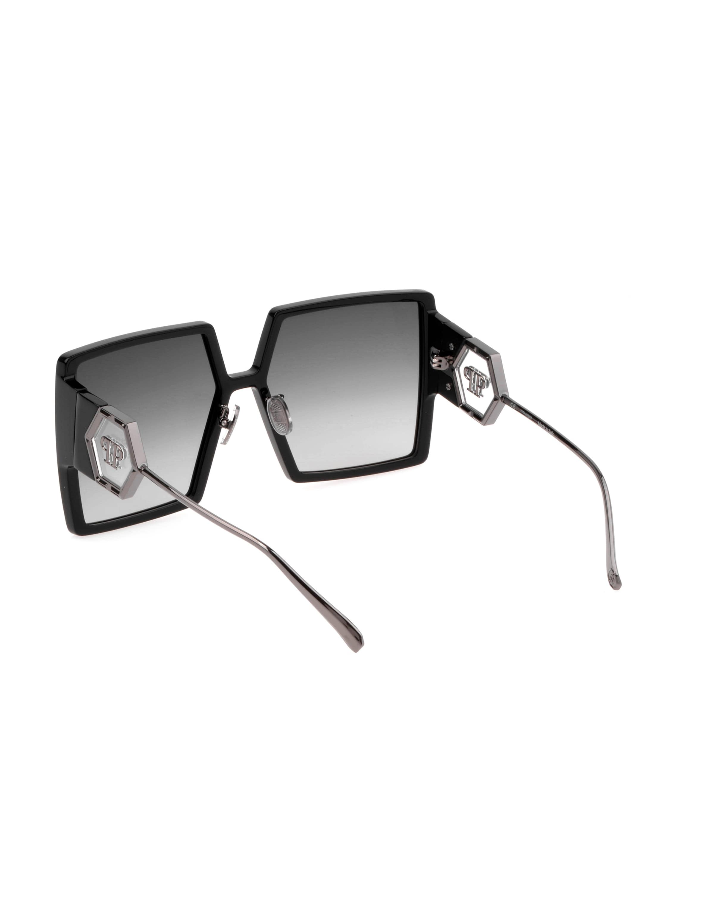 Philipp Plein Sonnenbrille 'Hexagon' in Schwarz
