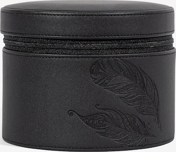 Friedrich23 Jewelry storage 'BOHO Schmuckkästchen rund' in Black: front