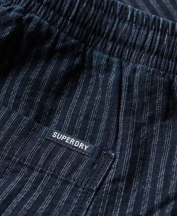 Superdry Regular Pants 'Indigo' in Blue
