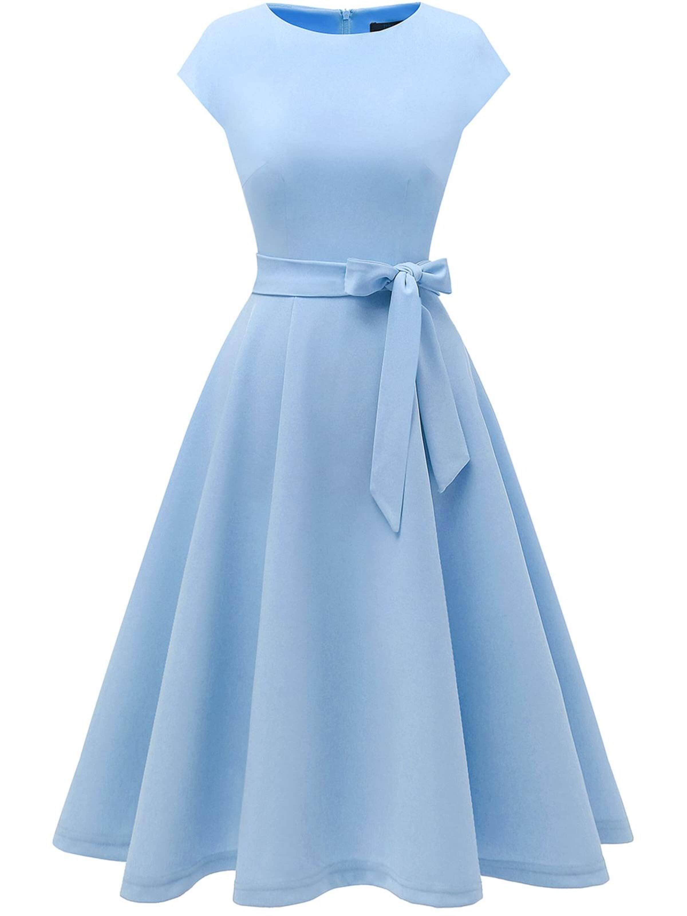 Zapaka Cocktail Dress '50er Jahre Retro' in Blue: front