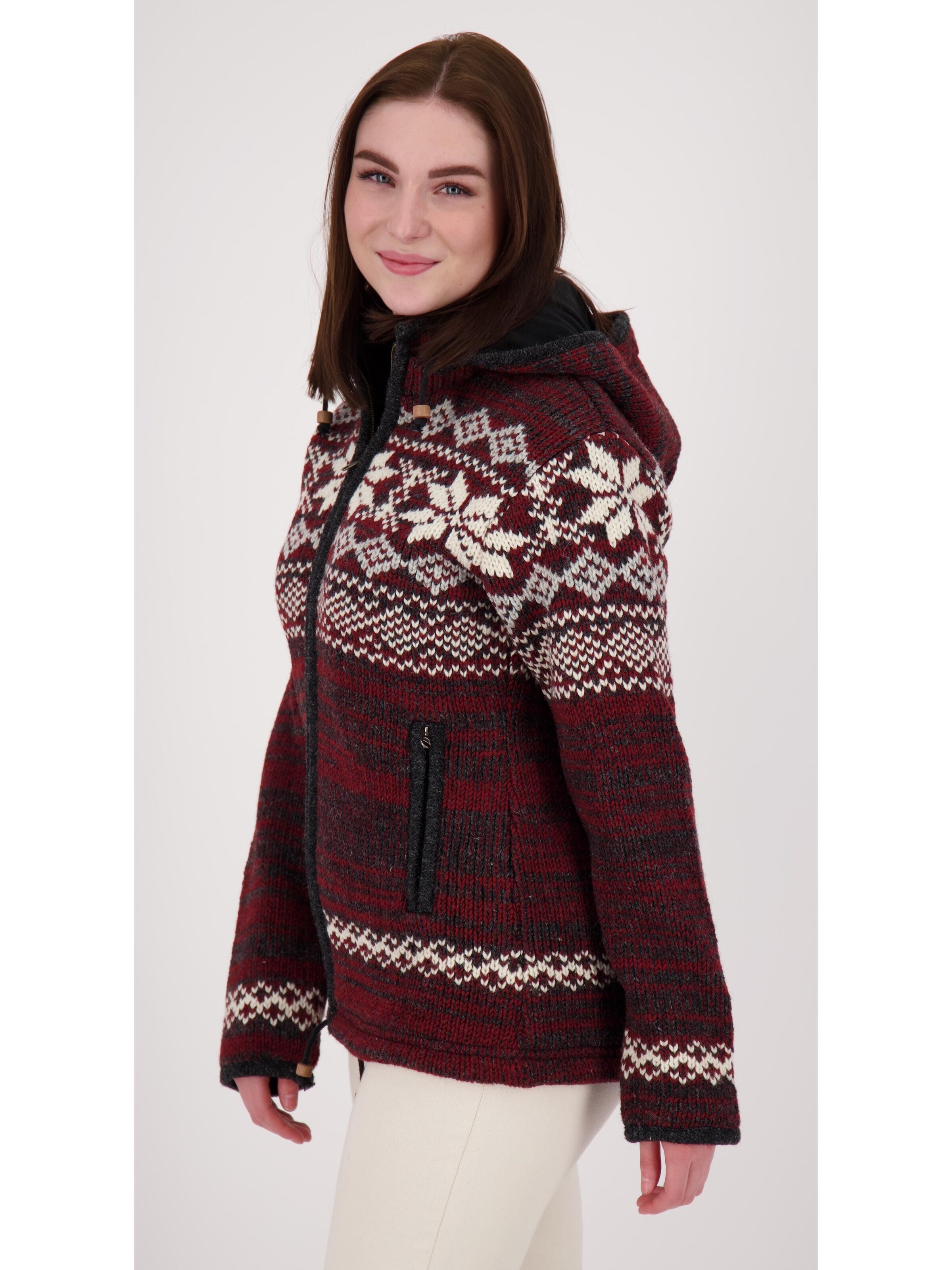deproc Fleece jacket 'ANNAPURNA' in Red