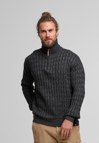 Pullover 'Rufus' di INDICODE JEANS in grigio: frontale