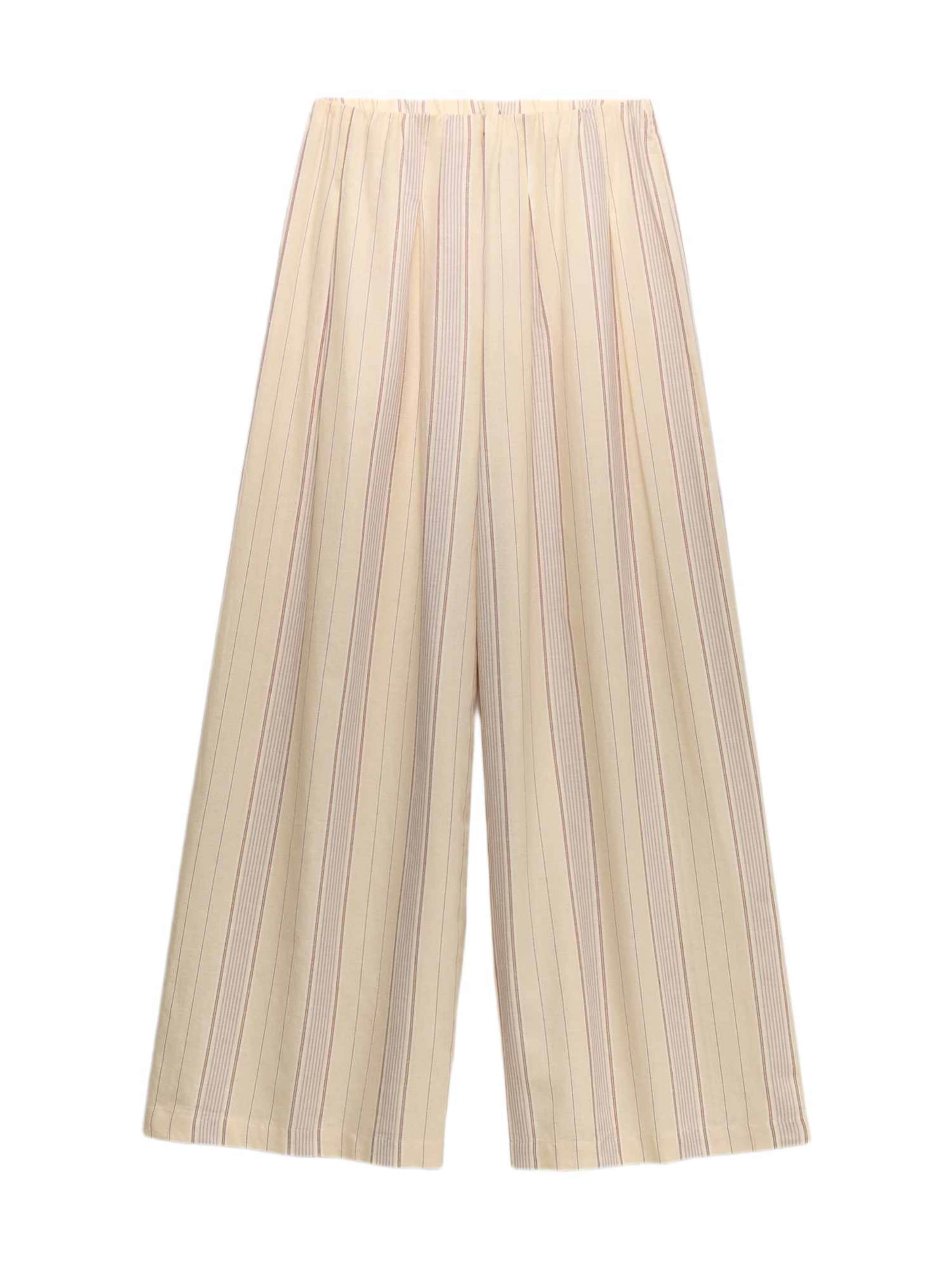 Wide Leg Pantalon Marks & Spencer en jaune : devant