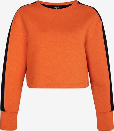 Yvette Sports Sportsweatshirt 'Zoe' in orange / schwarz, Produktansicht