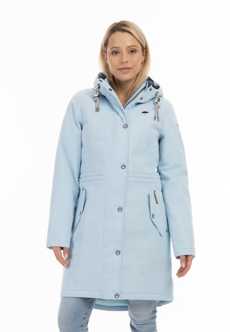 Schmuddelwedda Raincoat in Blue: front