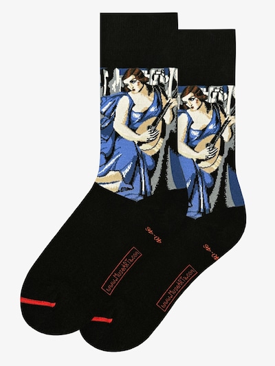 MuseARTa Socken 'Tamara de Lempicka - Die Musikerin' in schwarz, Produktansicht