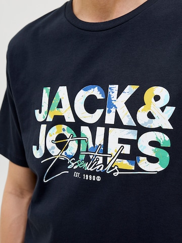 JACK & JONES T-shirt 'JJGEPLAS' i blå