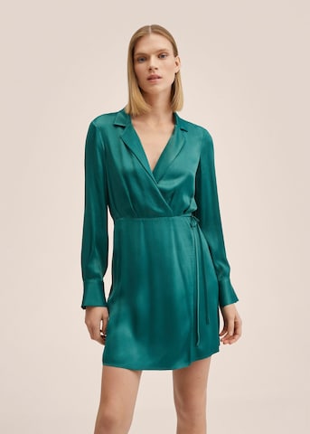 Rochie tip bluză 'Sabrina' de la MANGO pe verde: față