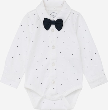 Tutina / body per bambino di s.Oliver in bianco: frontale