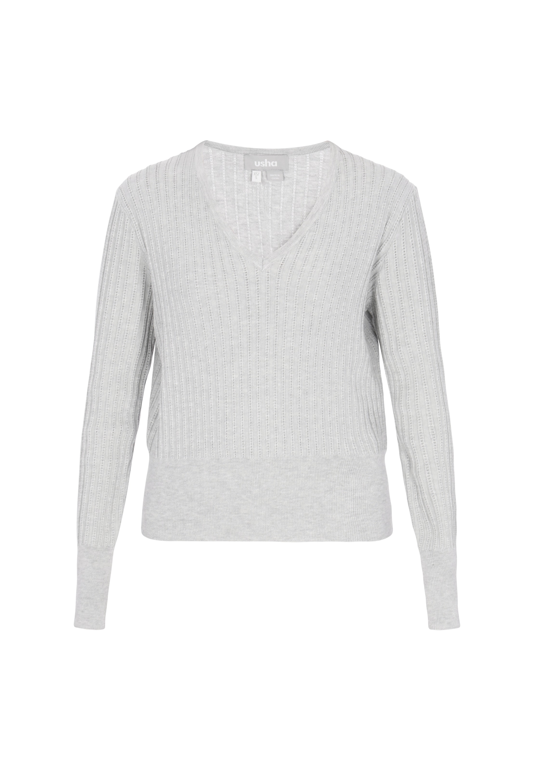 Pull-over Usha en gris : devant