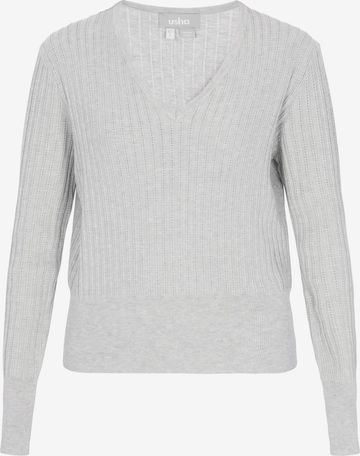 Pull-over Usha en gris : devant