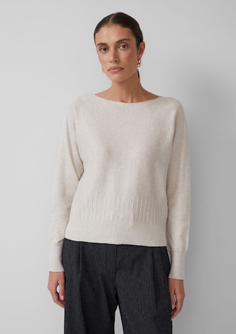 s.Oliver BLACK LABEL Pullover in Beige: Vorderseite