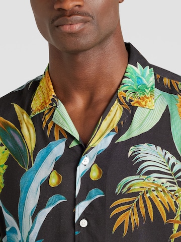 Lindbergh Regular fit Button Up Shirt 'Resort' in Mixed colours