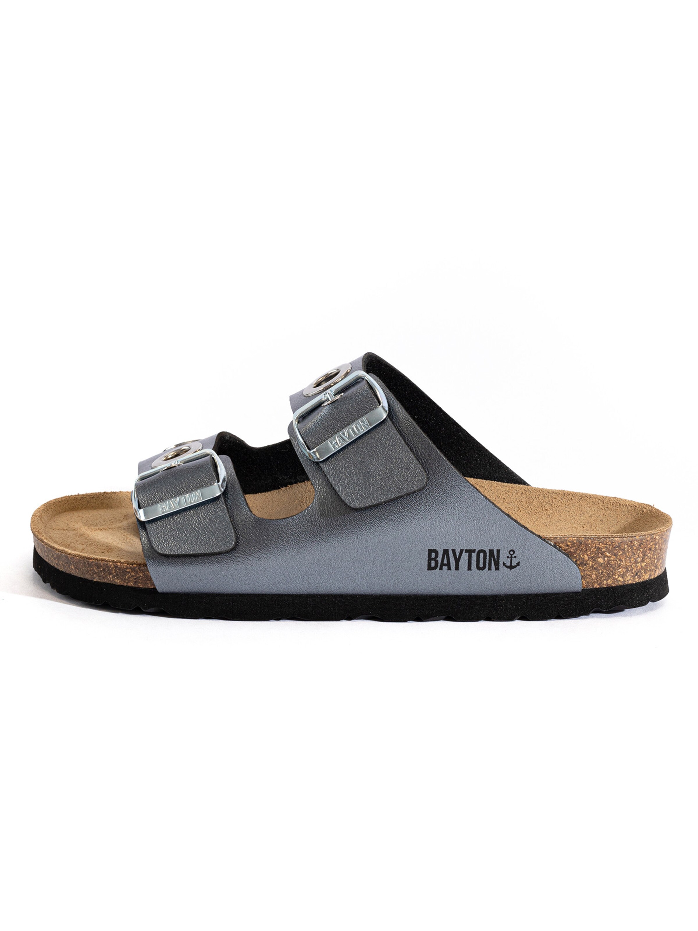 Bayton Pantolette 'JANNY' i grå: framsida