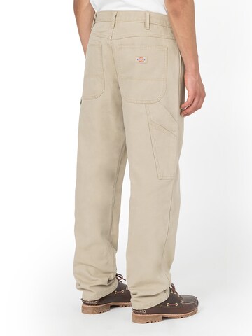 DICKIES Loose fit Cargo trousers 'Carpenter' in Beige