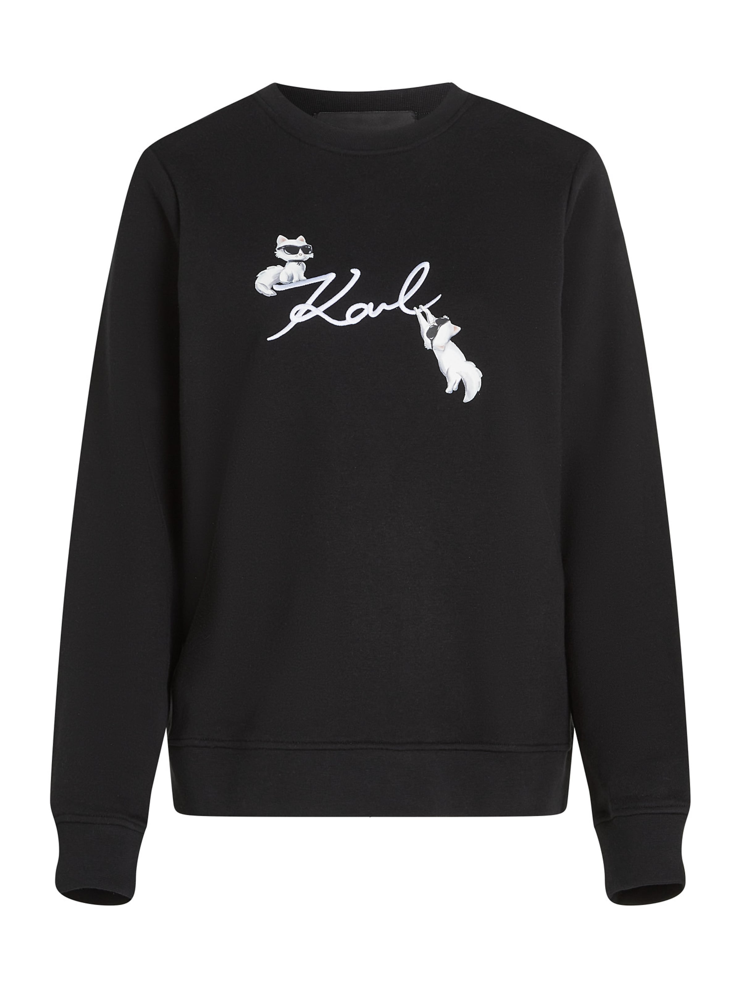Karl Lagerfeld Mikina - Čierna: predná strana