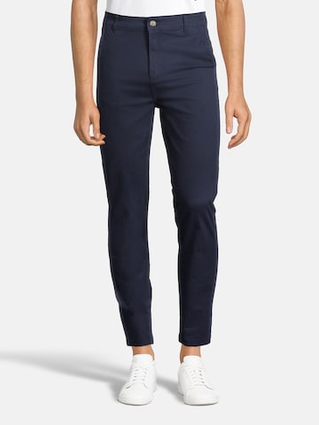 Coupe slim Pantalon chino AÉROPOSTALE en bleu : devant