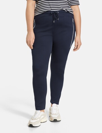 Effilé Pantalon 'Radler' SAMOON en bleu