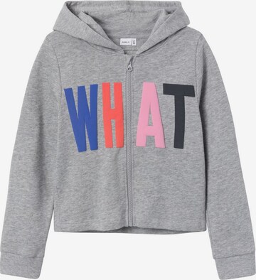 NAME IT Zip-Up Hoodie in Grey: front