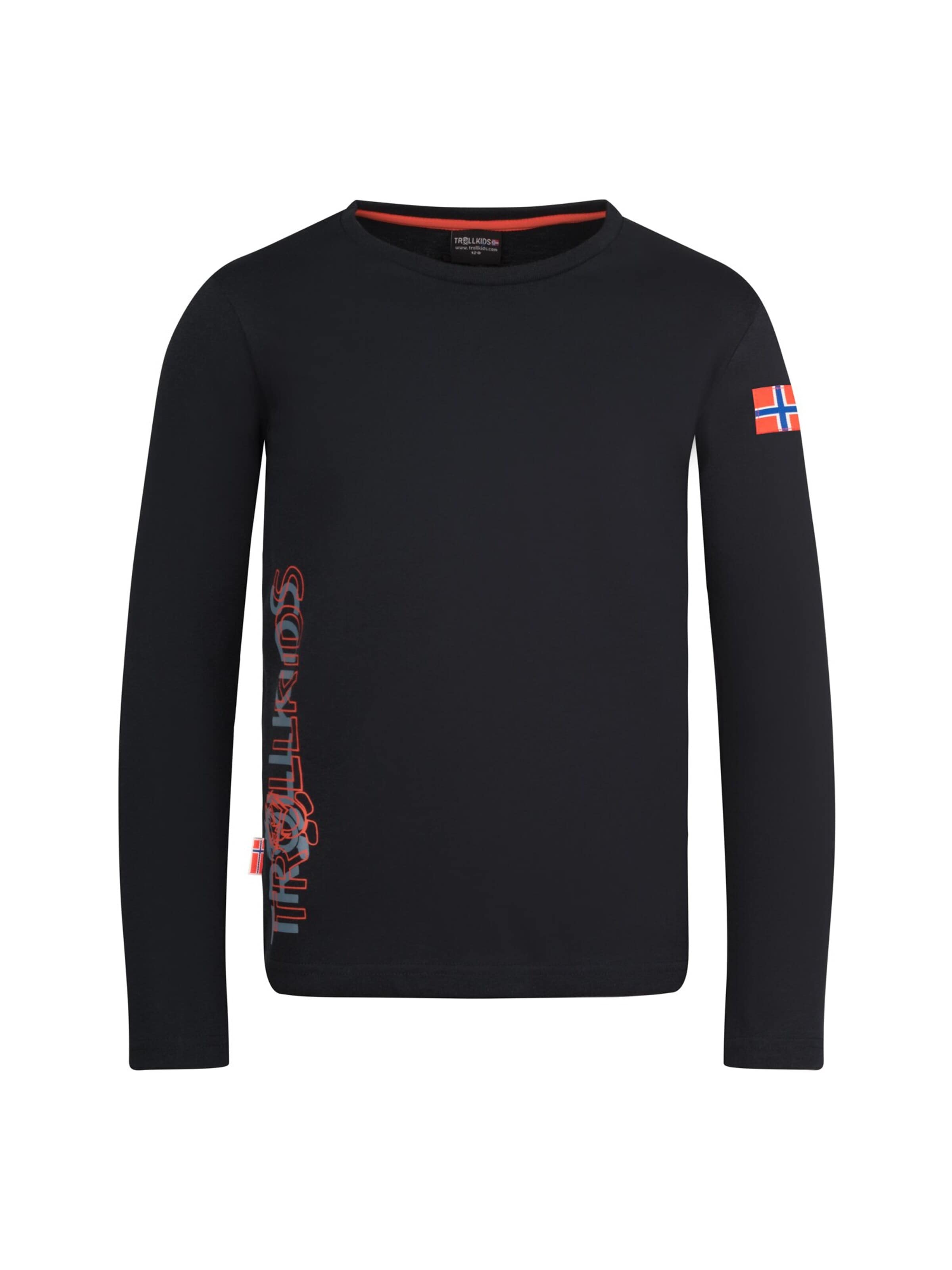 TROLLKIDS Performance Shirt in Black: front