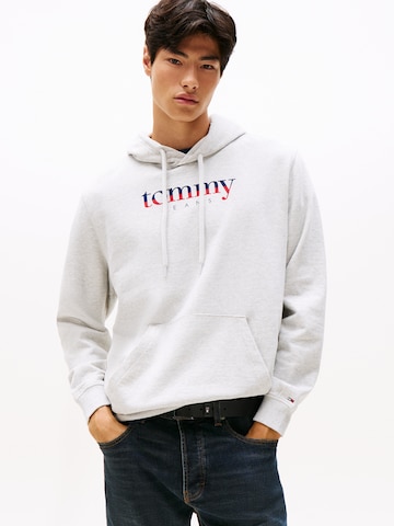 Sweat-shirt 'DNA' Tommy Jeans en gris : devant
