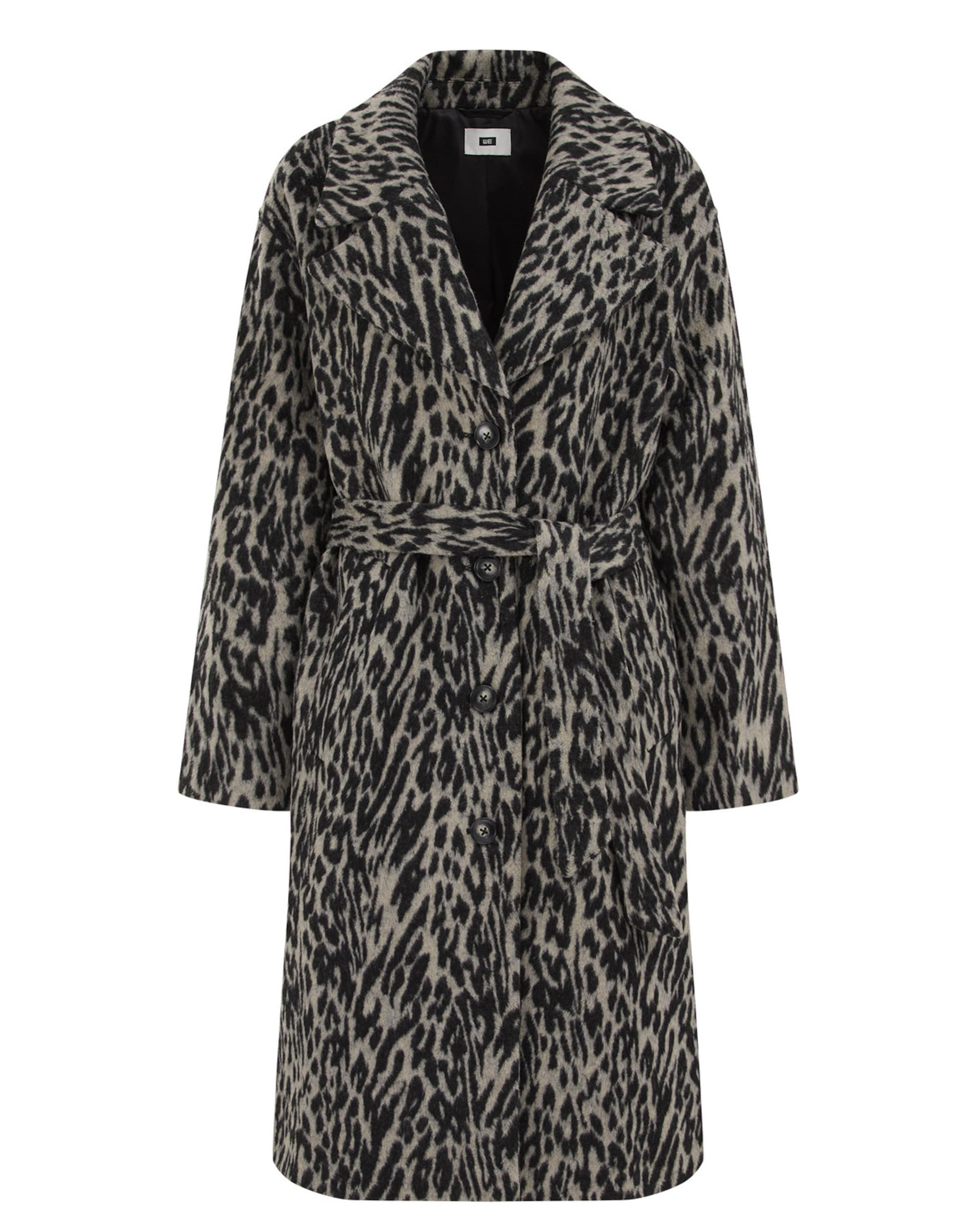 WE Fashion - Abrigo de entretiempo en gris: frente