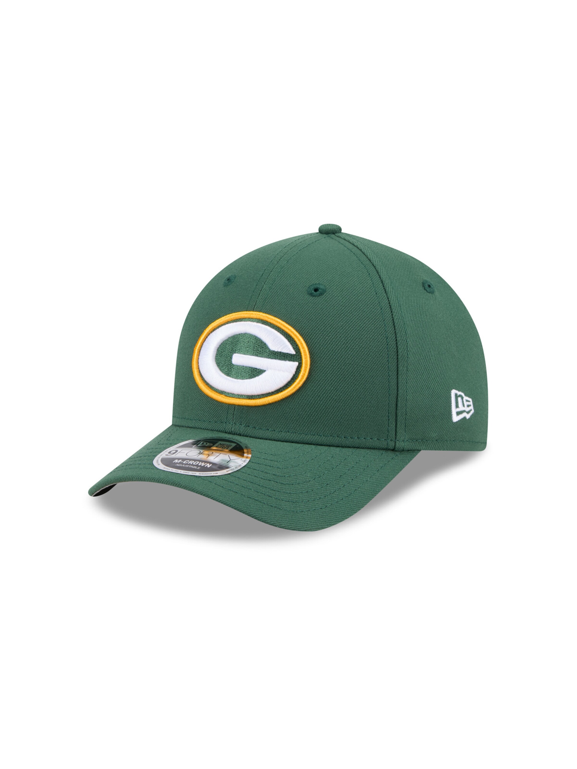 NEW ERA Athletic Cap '9FORTY M-Crown Green Bay Packers' in Green: front