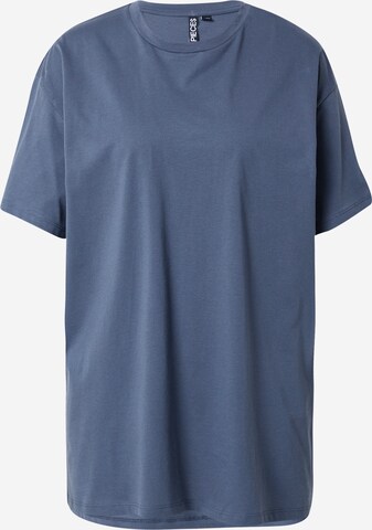 PIECES Oversized Shirt 'Rina' in Blue: front