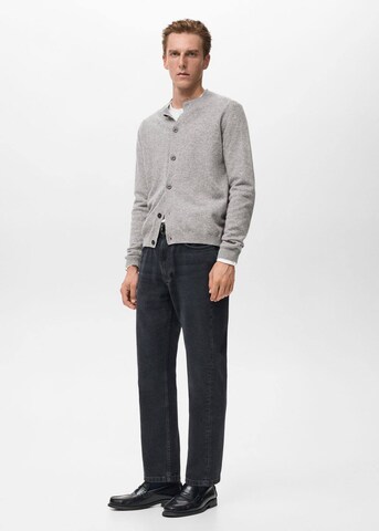 MANGO MAN Knit Cardigan 'Renzob' in Grey