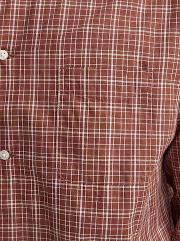 JACK & JONES Comfort fit Button Up Shirt in Brown