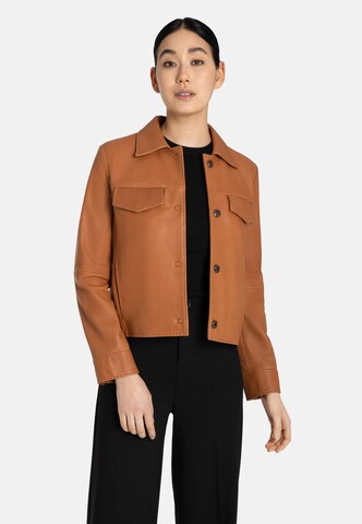 Werner Christ Between-Season Jacket 'Arielle' in Brown: front