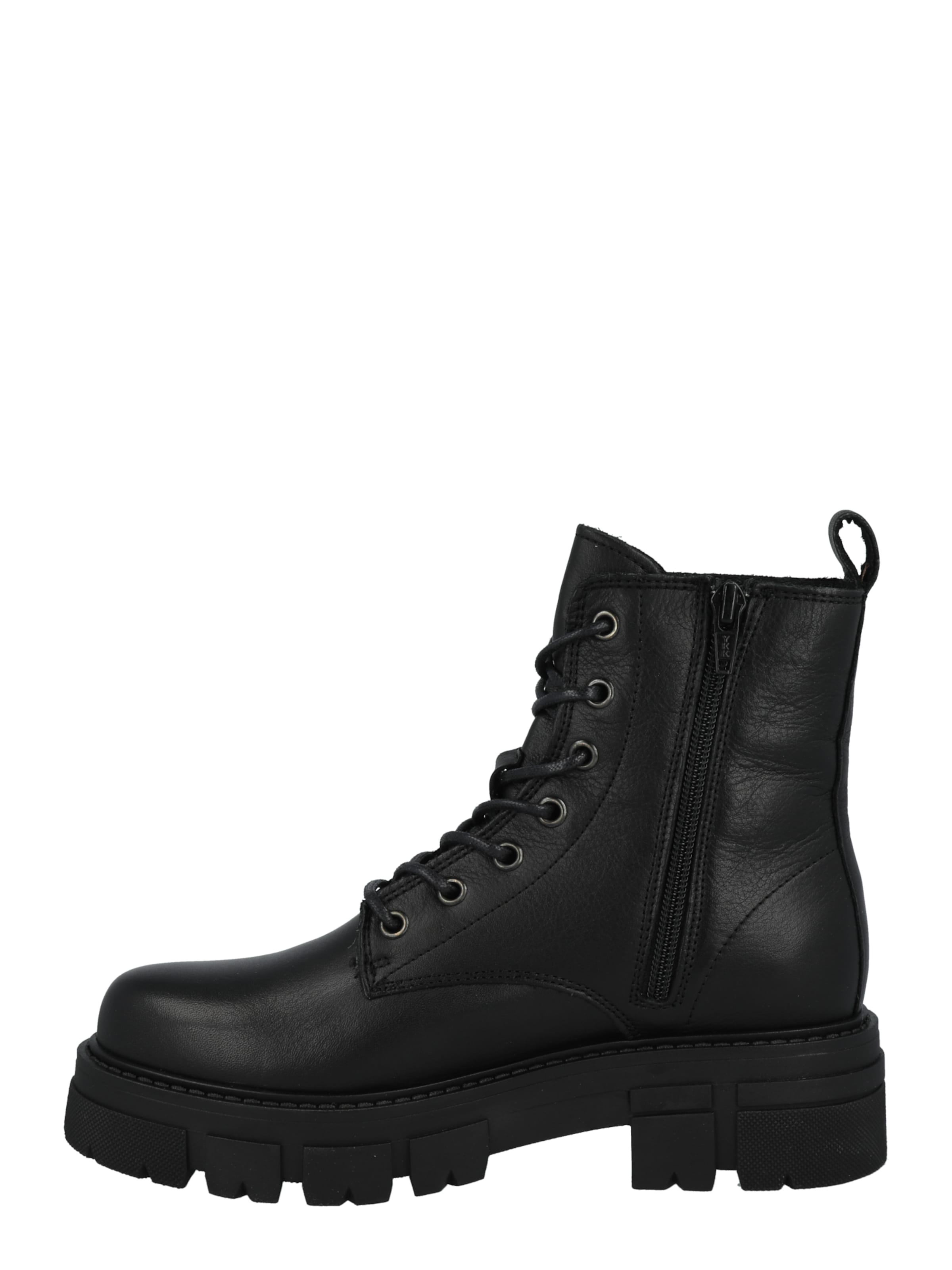 Apple of Eden Lace-up bootie 'CASTLE' in Black