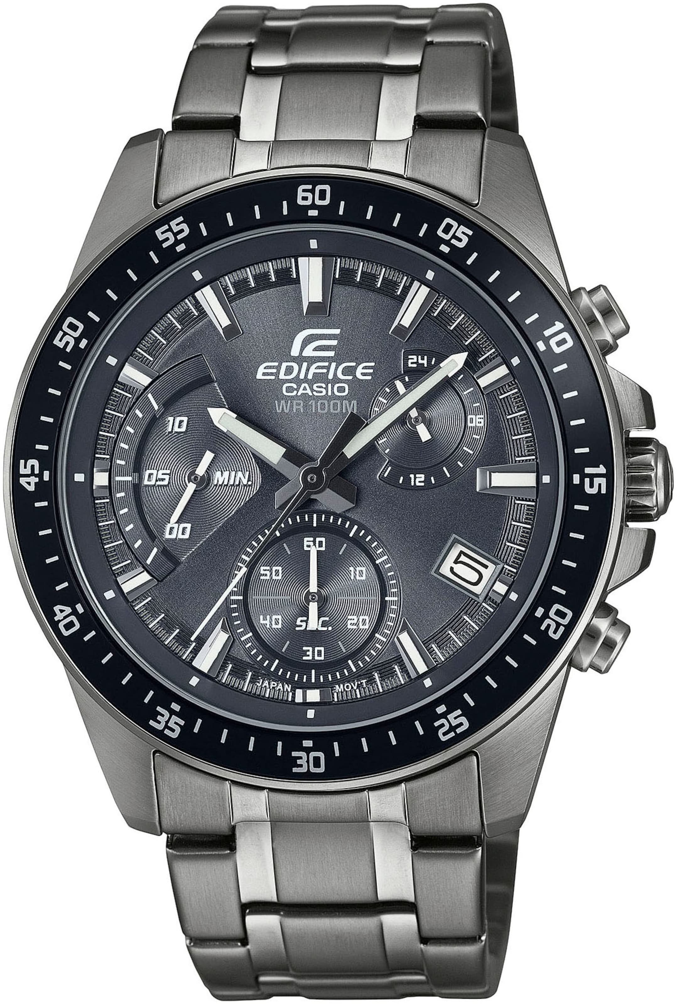 CASIO Analog Watch 'Edifice' in Grey: front