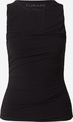 Haut de sport CURARE Yogawear en noir : devant