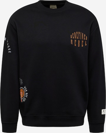 Redefined Rebel Sweatshirt 'Younes' i svart: forside