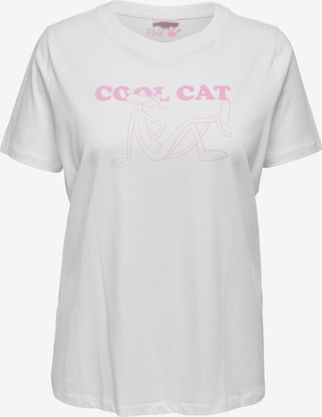 T-shirt 'Pink' ONLY Carmakoma en blanc : devant